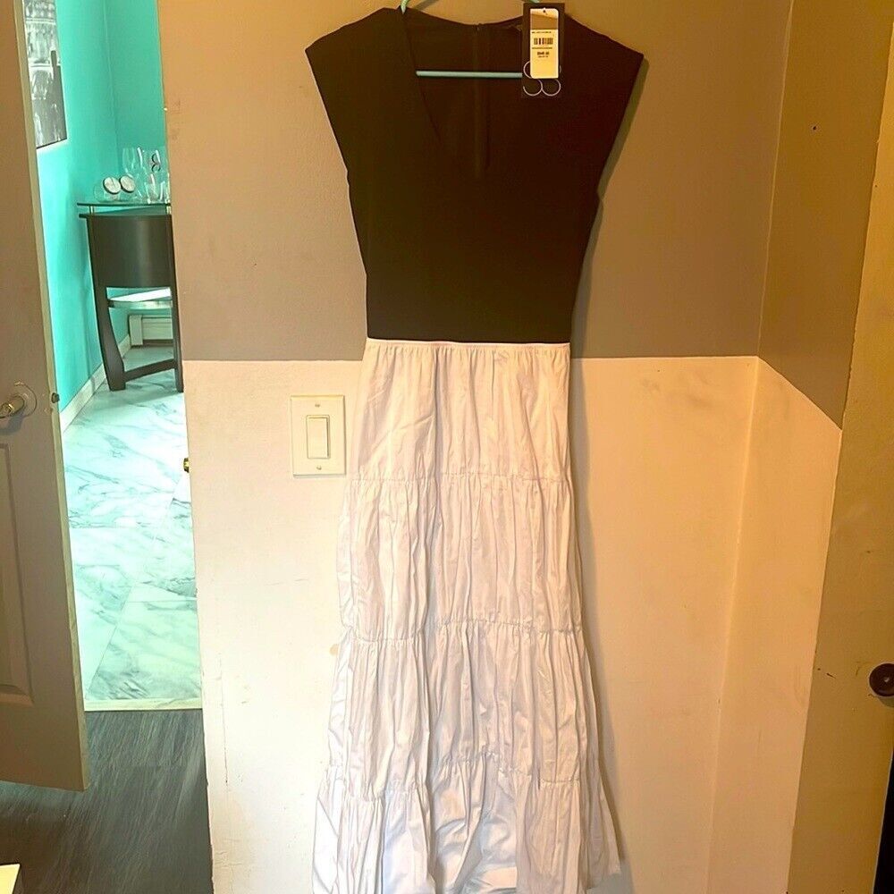 Brand new black and white‎ dress size medium